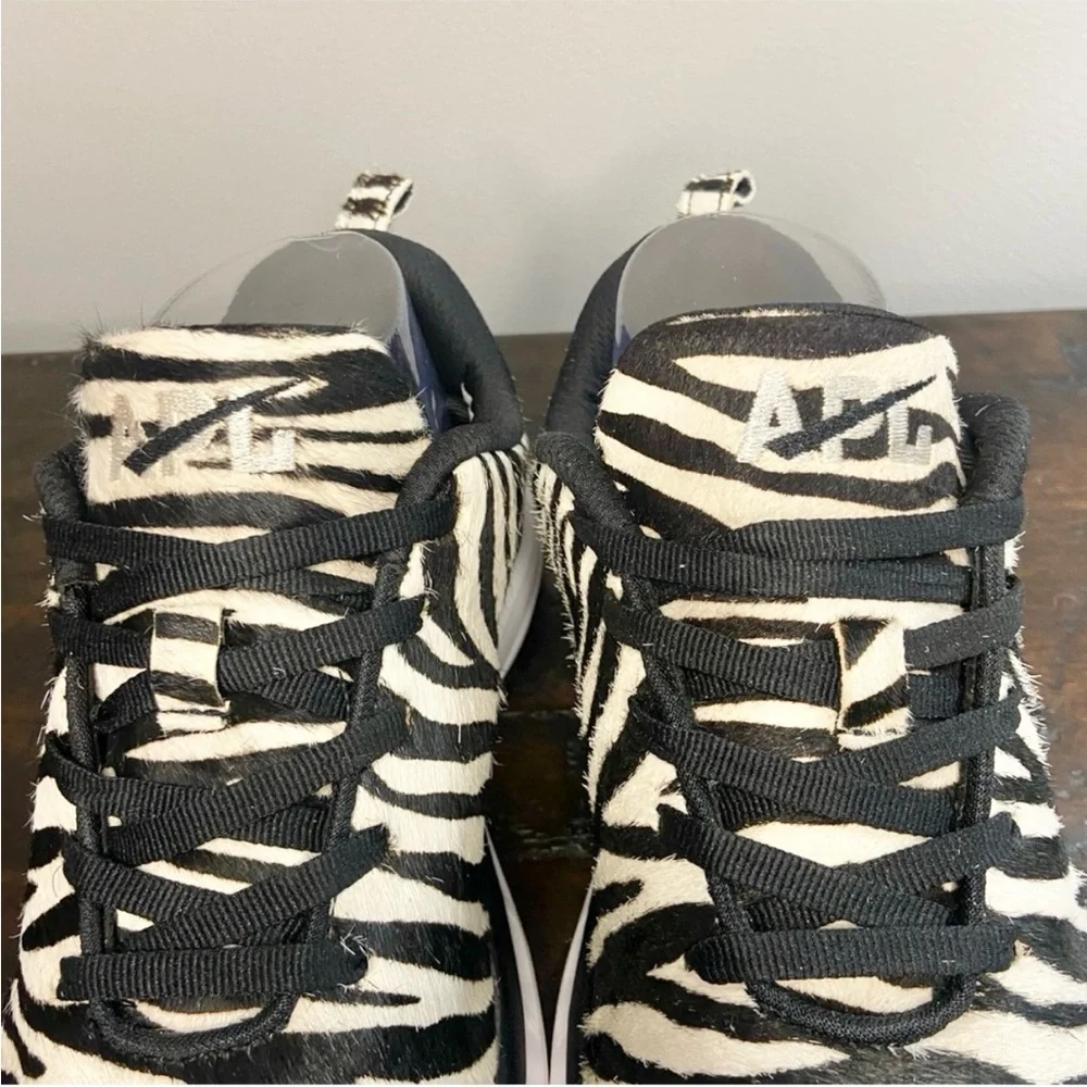 APL Athletic Propulstion Labs Women's Phantom Zebra Calf Hair Sneakers Size 7
